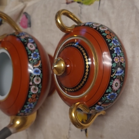 Antique Tea Pot 1 litre Rare with Sugar Bowl - Picture 12 of 14